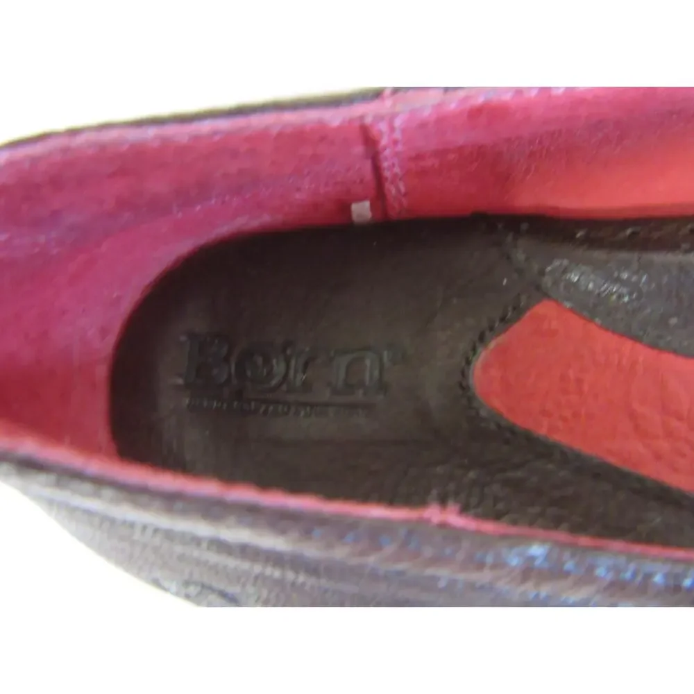 BORN Women's Dark Brown 7M Pointed Toe Comfort Flats
